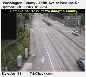 Traffic Cam Washington County - 185th Ave at Baseline Rd